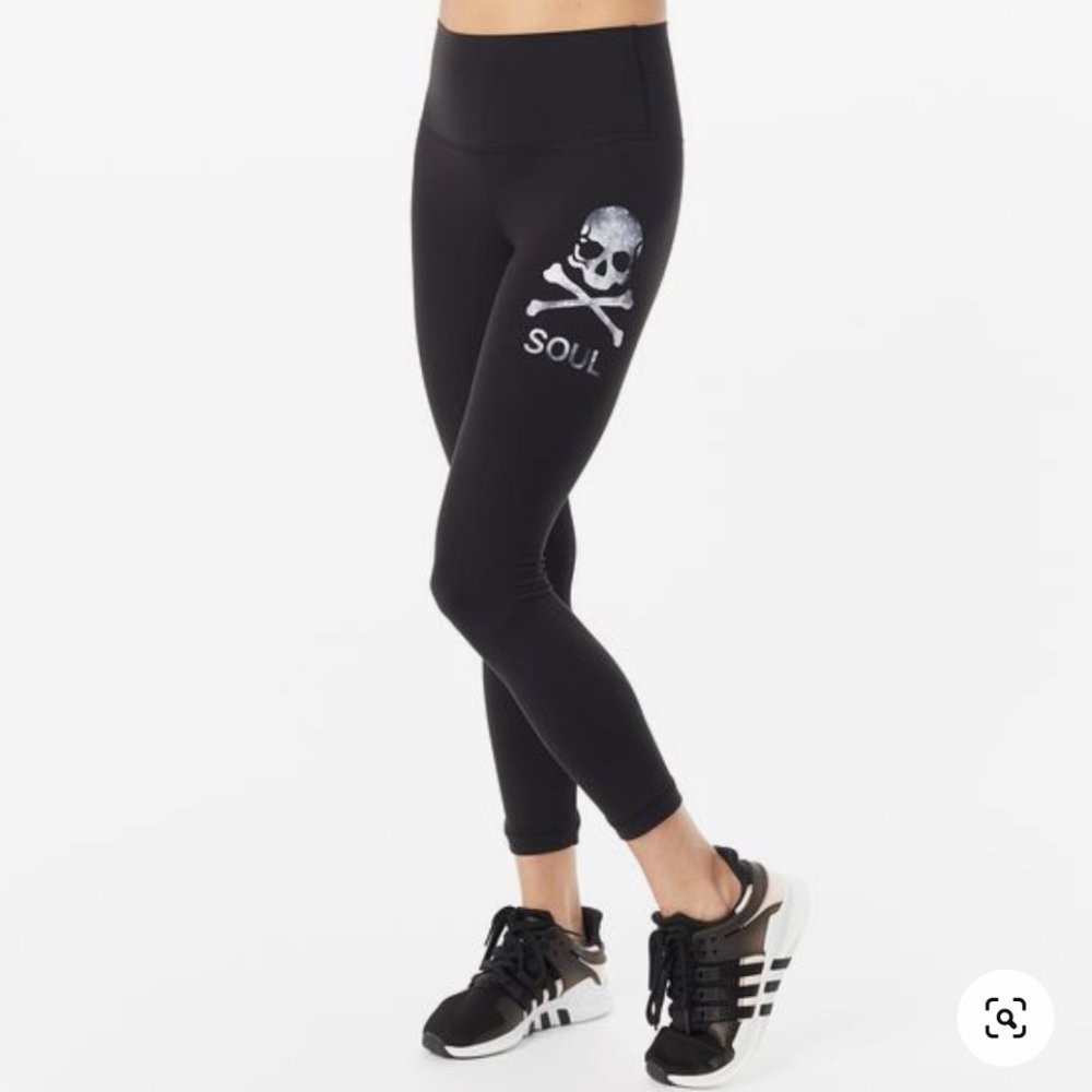 Lululemon x SoulCycle tie-dye skull align pants